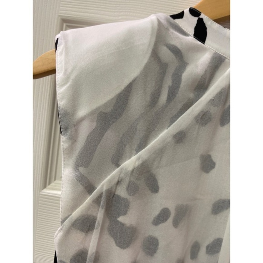Bebe Ruffle Front Animal Print‎ Dress Size Small Zebra Leopard Mixed Print - Picture 16 of 17